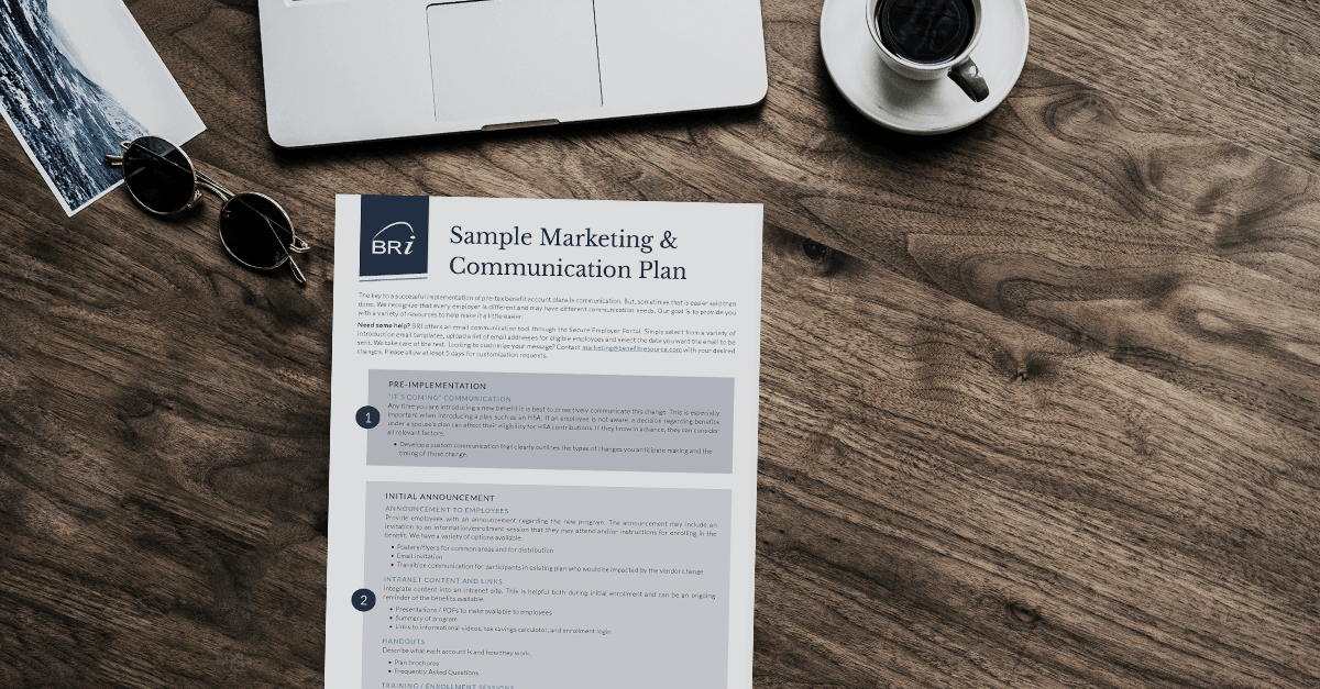 Sample Marketing & Communication Plan