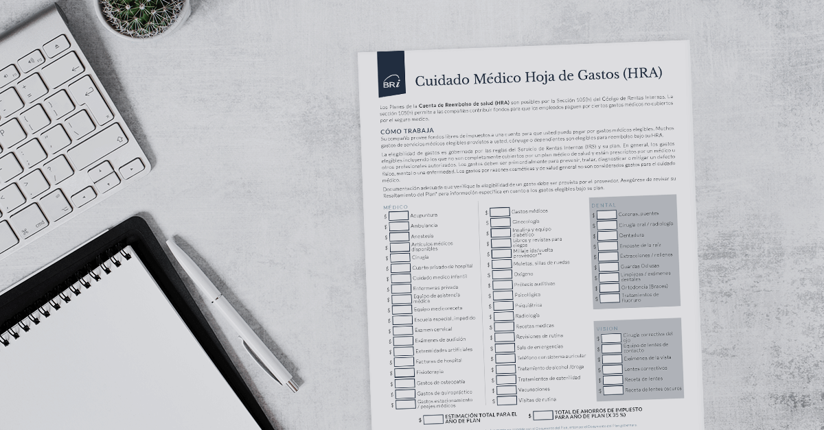 HRA Medical Expense Worksheet