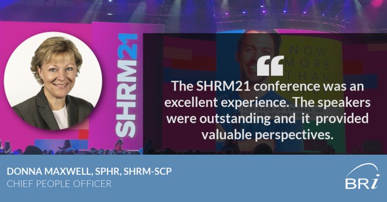 Quote from Donna Maxwell Chief People Officer of BRI