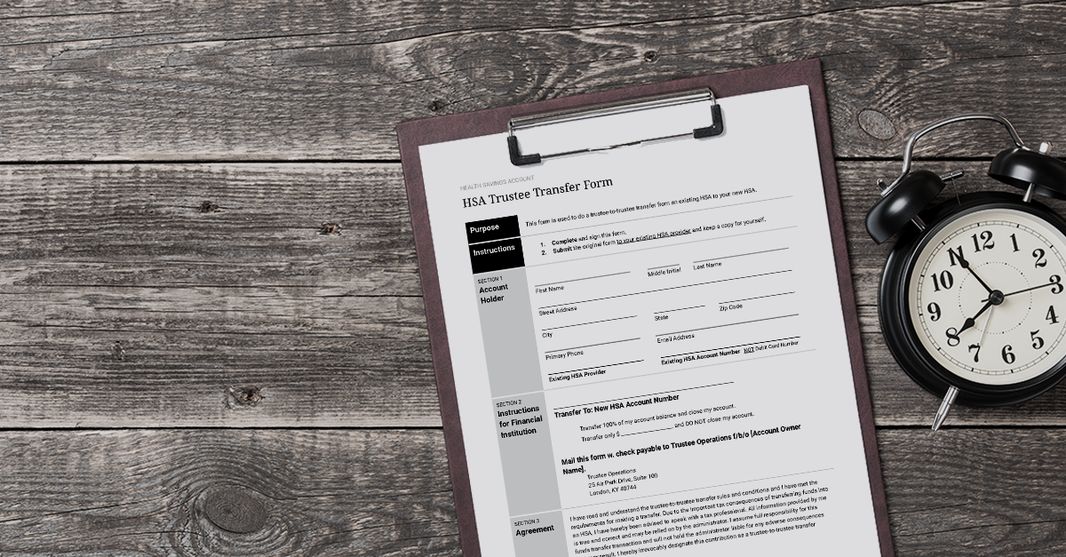 HSA Trustee Transfer Form (Inbound)