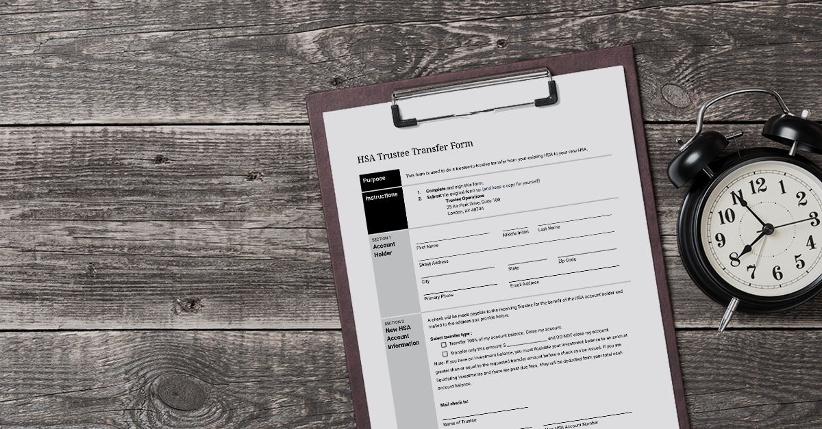 HSA Trustee Transfer Form (Outbound)